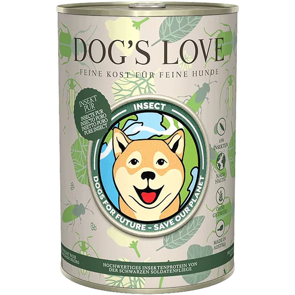 DOG´S LOVE Insekt Pur Hunde Nassfutter 400g